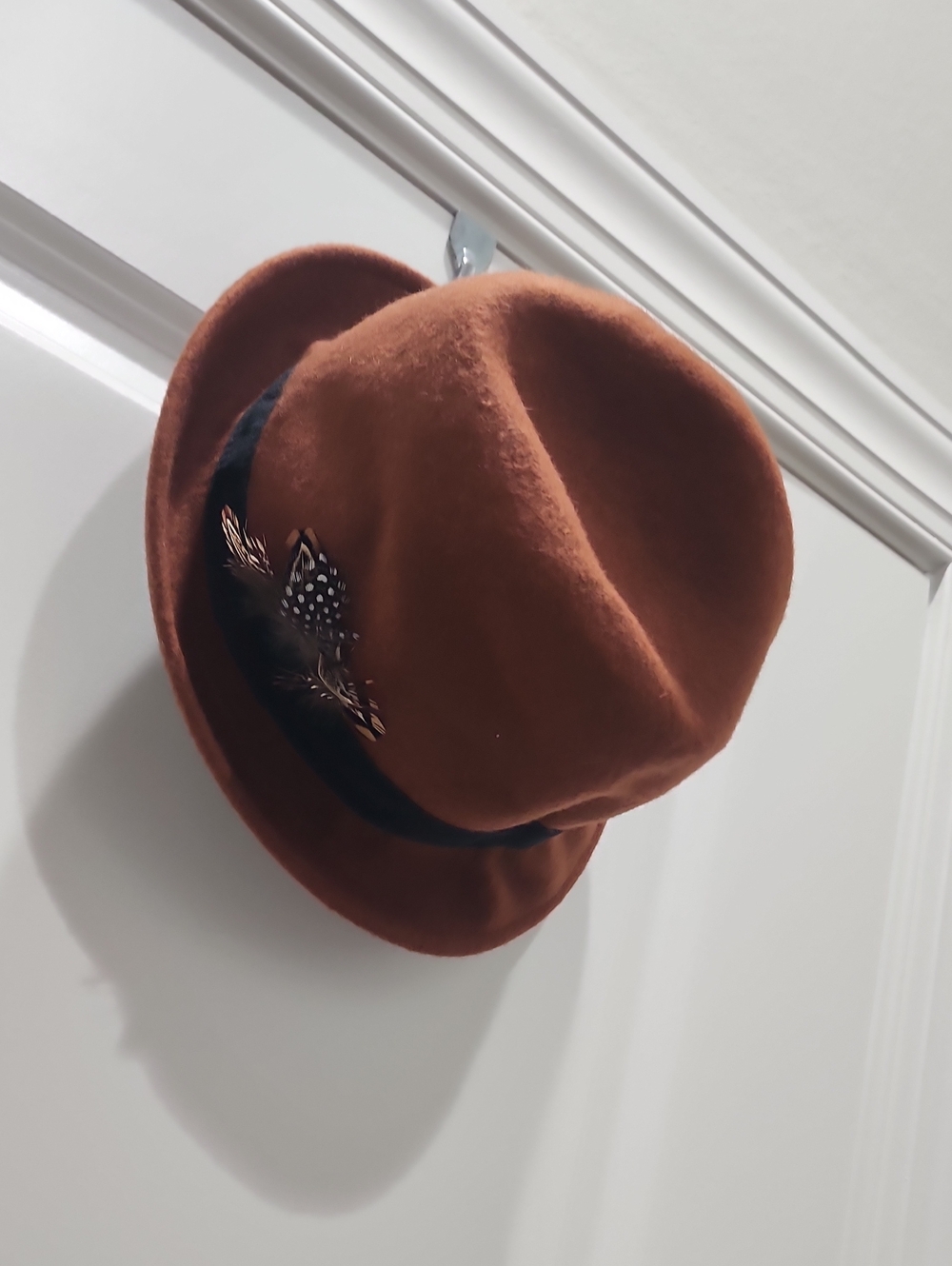 Charlotte Russe Rust Brown Felt Fedora